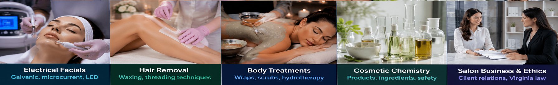 Esthetics beauty school program at AVI Career Training Tysons Corner Virginia