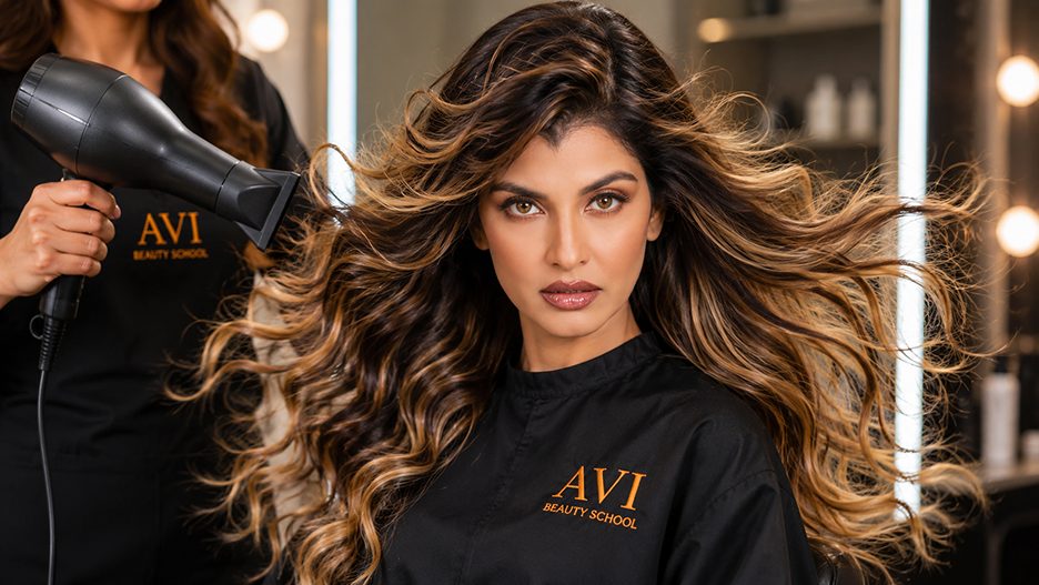 Cosmetology program — hair styling at AVI Career Training