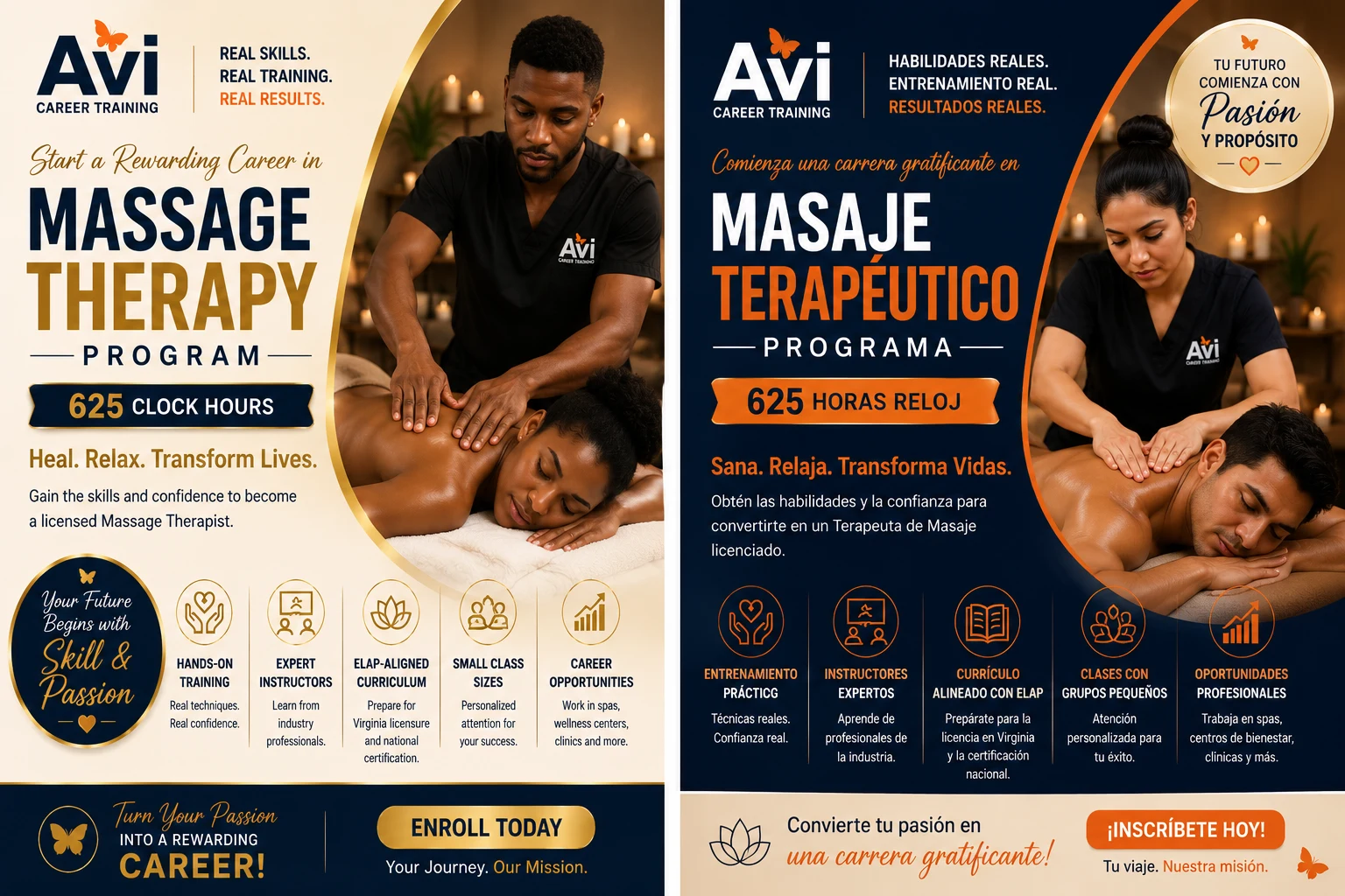 Therapeutic massage technique at AVI